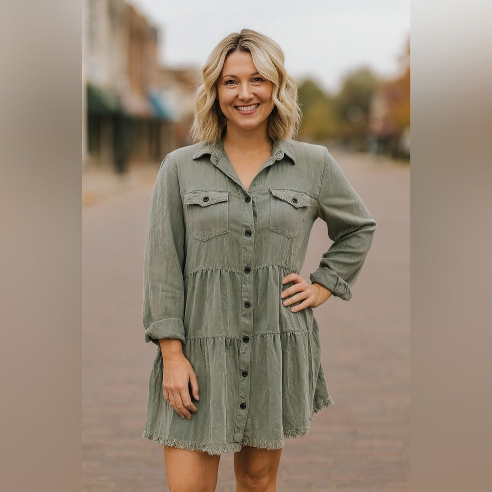 Umgee Sage Tunic or Dress Size Small